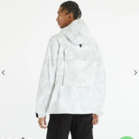 Nike Tech Pack Men's White gray watercolor Hooded sports Jacket windbreaker XL - Picture 6 of 15